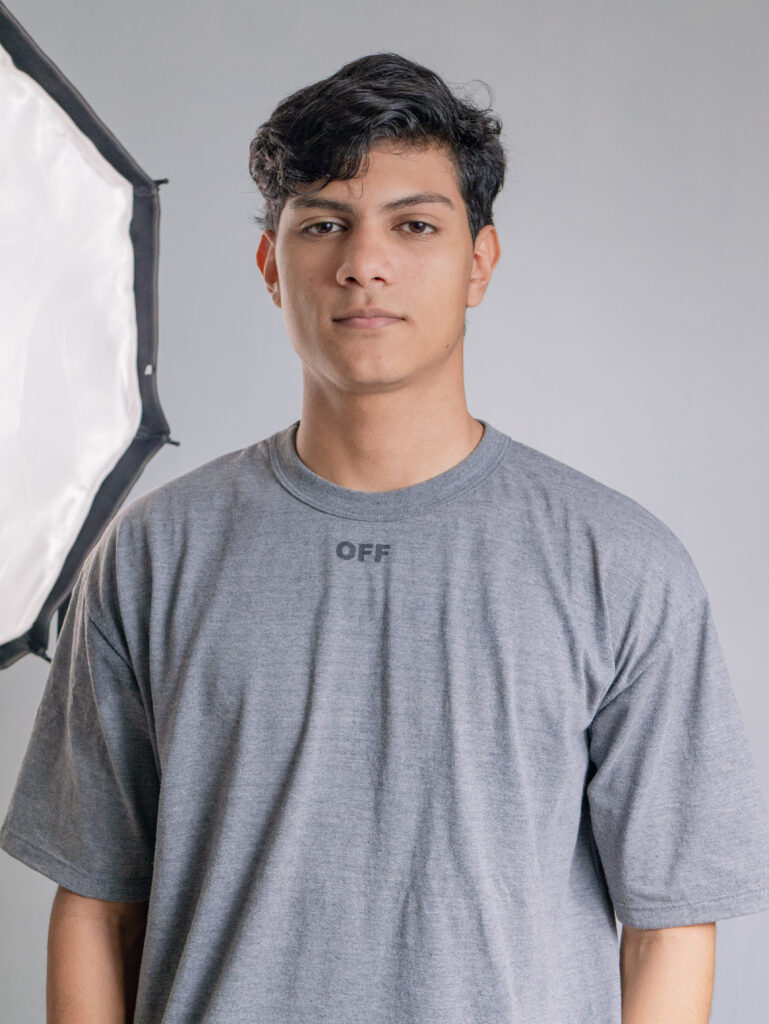 un retrato para un perfil. esquema de 2 luces